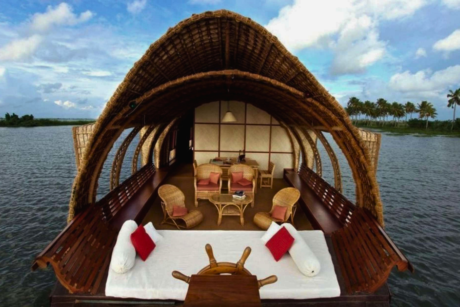 Luxury Alleppey Houseboat Day Tour from Kochi