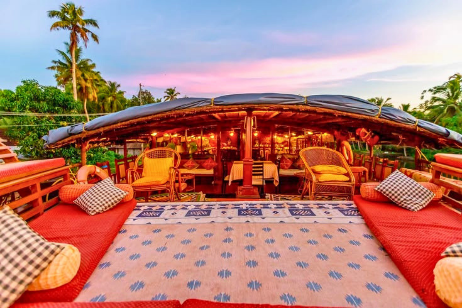 Luxury Alleppey Houseboat Day Tour from Kochi
