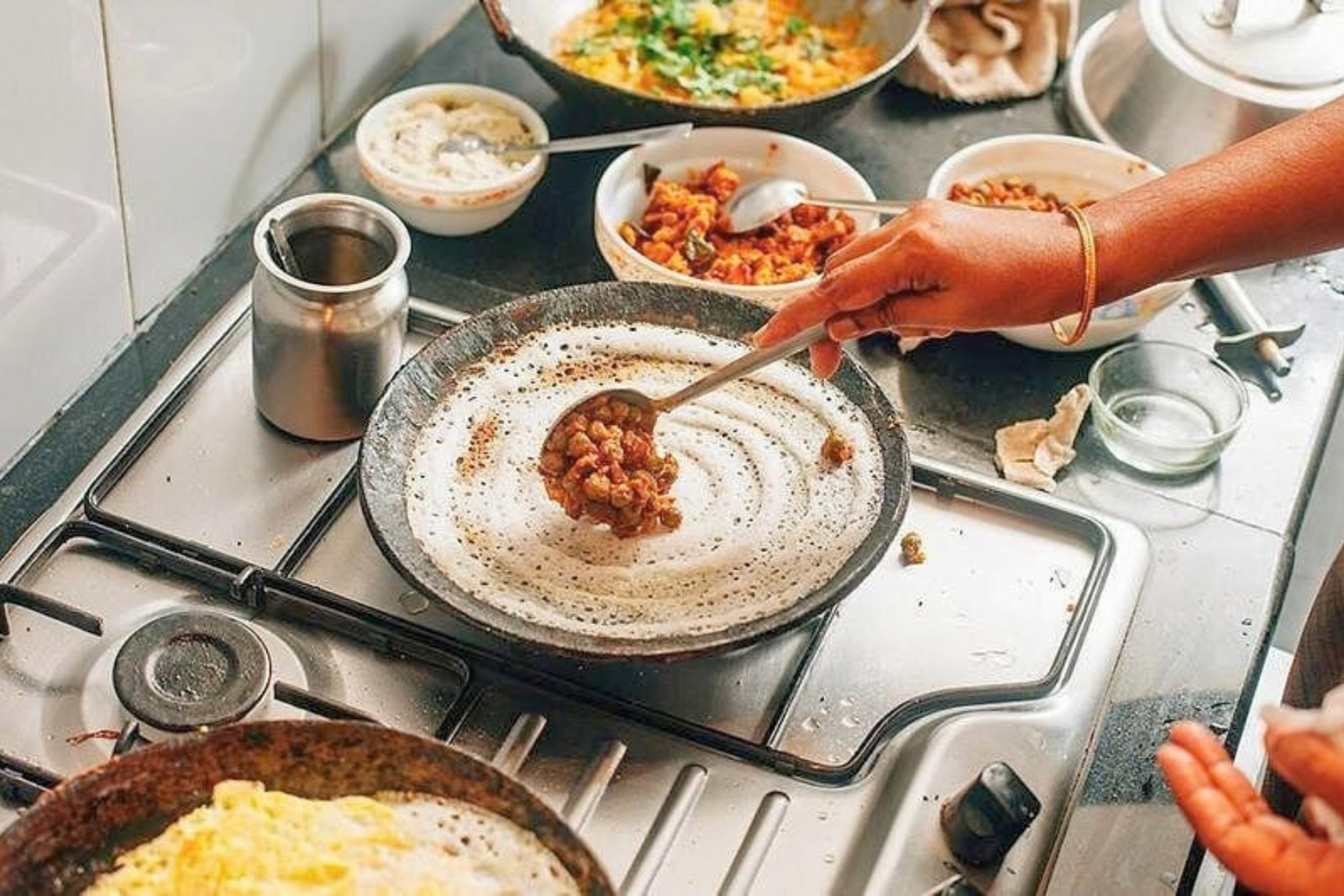 Chennai Local Market Visit and South Indian Cooking Class